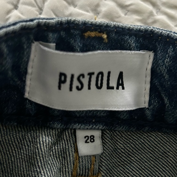 Pistola Jeans Lennon High Rise Crop Size 28 Organic Cotton Blend - Picture 7 of 13